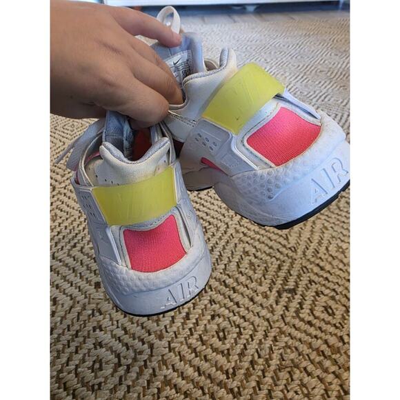 Nike Air Huarache Run Womens Size 11 White Pink Athletic Running Shoes Sneakers - Picture 13 of 16